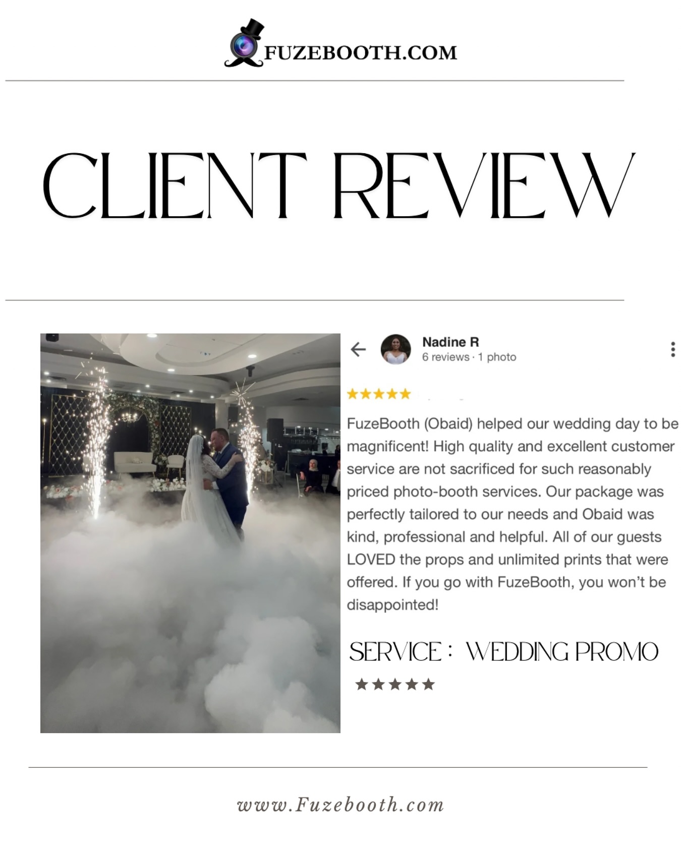 A heartfelt thank you to our wonderful clients for choosing FuzeBooth's Wedding Promo package! Your first dance was truly magical, enhanced by our dry ice smoke and sparkler effects. We're honored to have been part of your special day. Wishing you a lifetime of happiness!providing our best package which includes:๐ธ Photobooth
๐ฅ 360 Video Booth
๐จ Dry Ice Smoke
๐ Sparkler MachineLocation : Greater Toronto Area (GTA), Ontario canada ๐จ๐ฆ
๐๐จ๐ง๐ญ๐๐๐ญ ๐ฎ๐ฌ ~ +๐ ๐๐๐-๐๐๐-๐๐๐๐
Gmail : Fuzebooth@gmail.com
Website : www.fuzebooth.com#FuzeBooth #TorontoWeddings #WeddingPromo #FirstDanceMagic #DryIceEffects #SparklerShow #EventEntertainment #TorontoEvents #MemorableMoments #PhotoboothFun #TorontoBusiness #WeddingInspiration #PartyEntertainment #TorontoLife #EventMagic