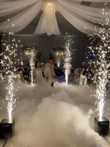 Sparklers and Dry Ice at FuzeBooth