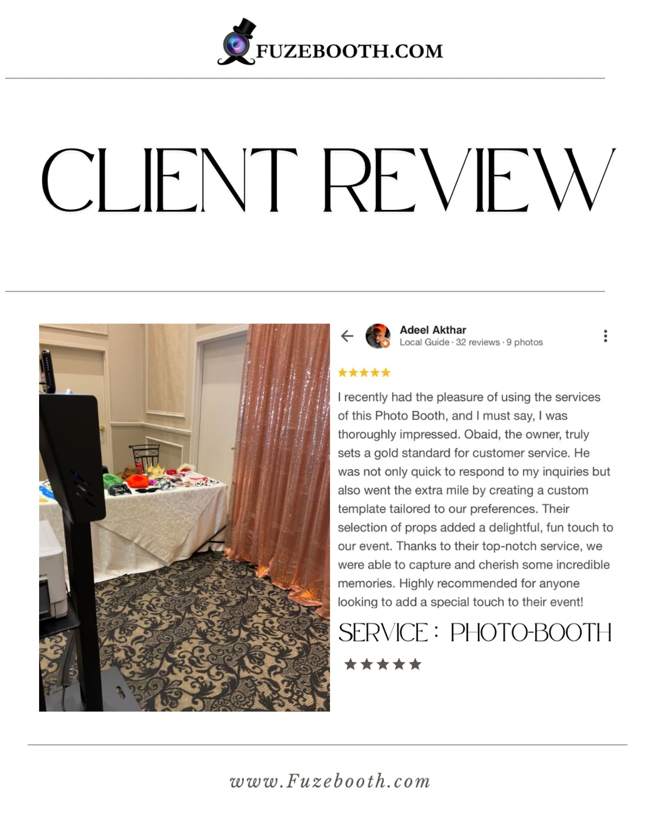 We're beyond grateful for the wonderful feedback from our recent wedding event! Your kind words inspire us to continue capturing unforgettable moments. Thank you for choosing FuzeBooth to be part of your special day. Wishing you a lifetime of happiness!Location : Greater Toronto Area (GTA), Ontario canada ๐จ๐ฆ
๐๐จ๐ง๐ญ๐๐๐ญ ๐ฎ๐ฌ ~ +๐ ๐๐๐-๐๐๐-๐๐๐๐
Gmail : Fuzebooth@gmail.com
Website : www.fuzebooth.com#FuzeBooth #TorontoWeddings #WeddingPhotography #TorontoEvents #HappyClients #CustomerAppreciation #ClientLove #TorontoLife #EventMemories #TorontoBusiness #TorontoPhotoboothRental #PhotoboothFun #TorontoEvents #EventPhotography #TorontoLife #MemorableMoments #PartyEntertainment #TorontoCelebrations #PhotoboothToronto #GTAEvents #TorontoWeddings #EventServices #TorontoBusiness #PhotoboothRental