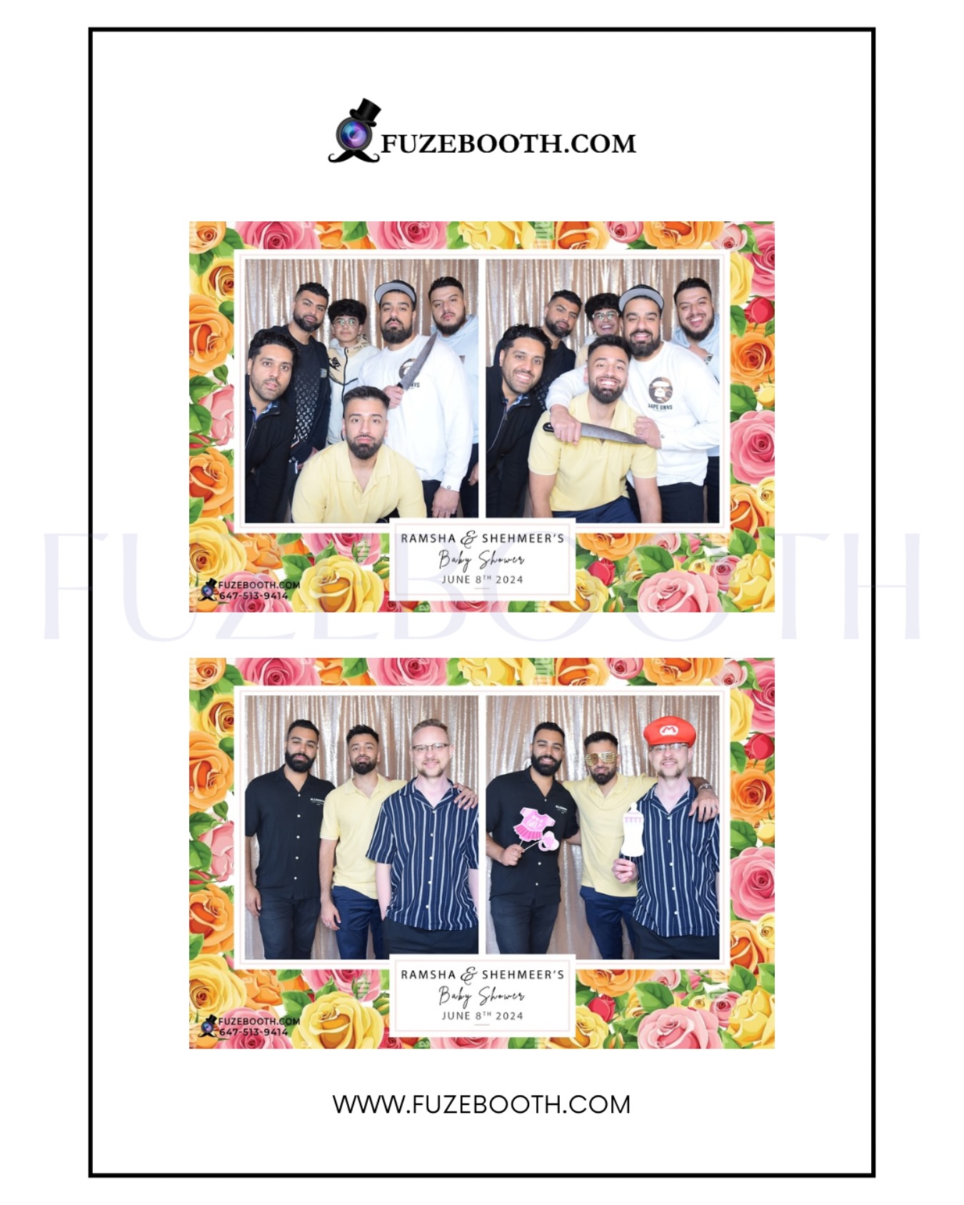 moments at our client's baby shower! ๐๐ถ The guys had a blast in our FuzeBooth photobooth, creating memories to cherish forever.๐ธLocation : Greater Toronto Area (GTA), Ontario canada ๐จ๐ฆ
๐๐จ๐ง๐ญ๐๐๐ญ ๐ฎ๐ฌ ~ +๐ ๐๐๐-๐๐๐-๐๐๐๐
Gmail : Fuzebooth@gmail.com
Website : www.fuzebooth.com#FuzeBooth #TorontoEvents #BabyShowerFun #TorontoPhotobooth #EventPhotography #TorontoLife #MemorableMoments #PartyEntertainment #TorontoCelebrations #BabyShowerMemories #PhotoboothFun #FuzeBoothMagic #Toronto #GTA #TorontoParty #TorontoBusiness #TorontoLife #ExploreToronto